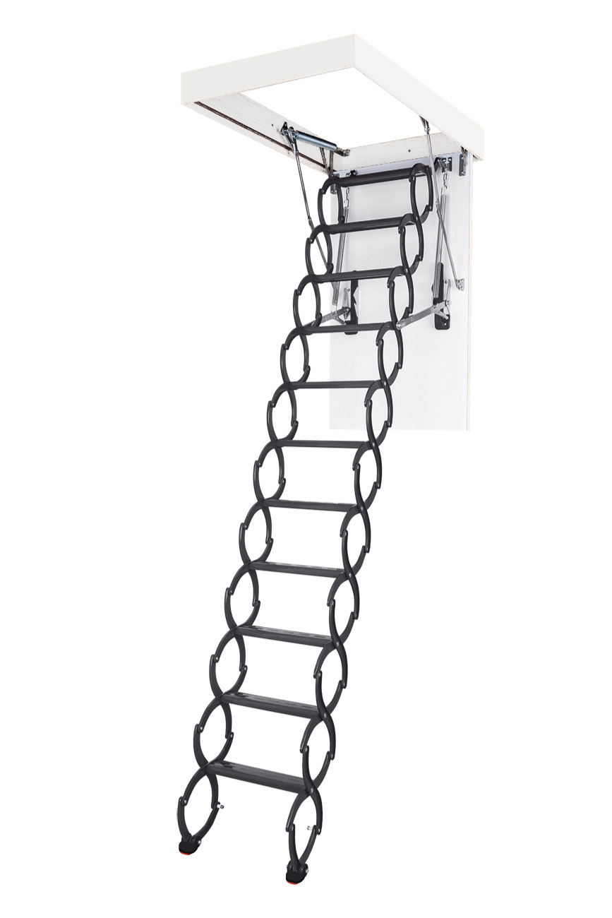 Лестница ножничная металлическая LOFTSTEP LCS (CH) 70х120х300см Fakro купить в Санкт-Петербурге