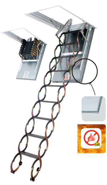 Ножничная чердачная лестница Fakro LSF 50х80x300см купить в Санкт-Петербурге