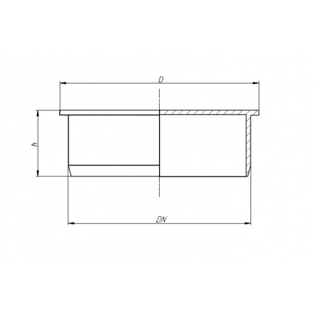 Заглушка D50мм (серый) OSTENDORF купить в Санкт-Петербурге