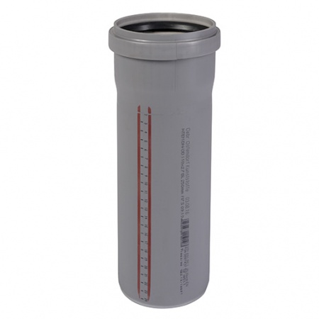 Труба раструбная HTEM (серая) Ostendorf 110х3000 купить в Санкт-Петербурге