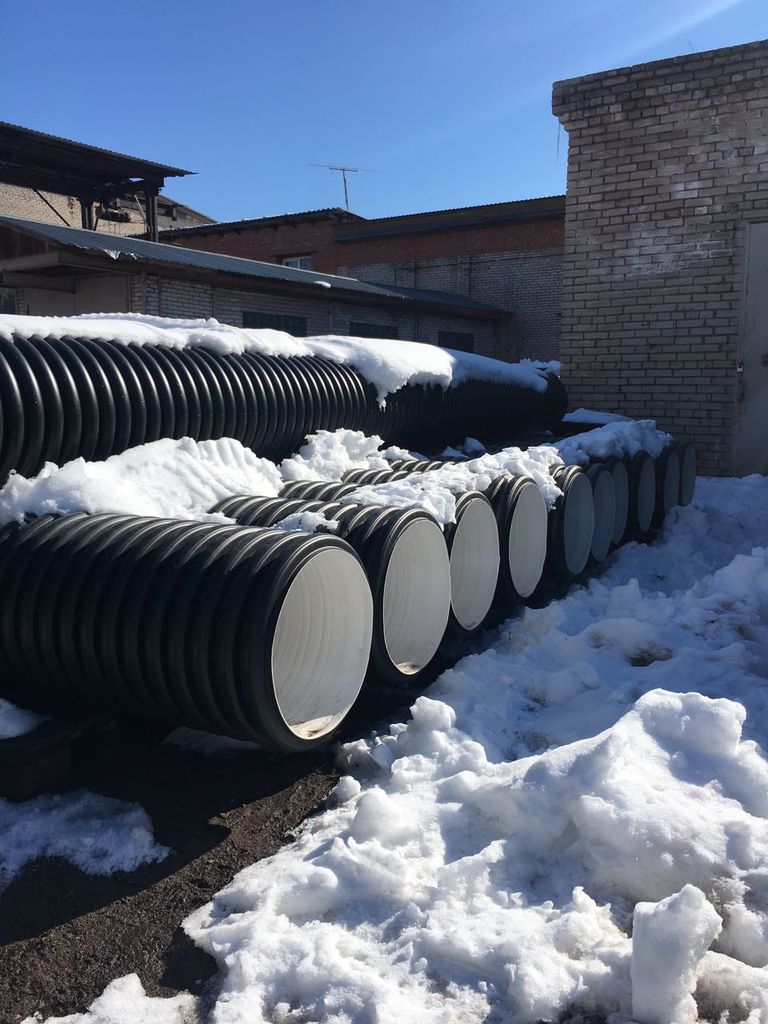 Труба гофрированная с раструбом D=400/343 купить в Санкт-Петербурге