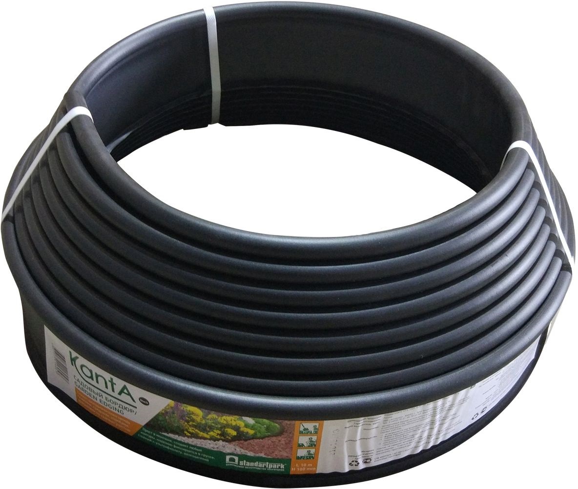 Бордюр KANTA PRO Б-100.15.03-ПП пластиковый черный купить в Санкт-Петербурге