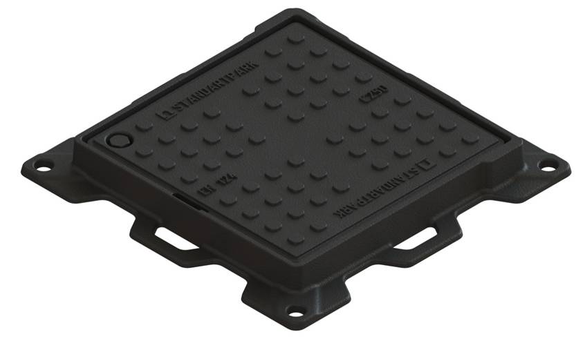 Люк ЛК-30.40.04-ВЧ чугунный квадратный 400х400 кл. С, 35453-4 купить в Санкт-Петербурге