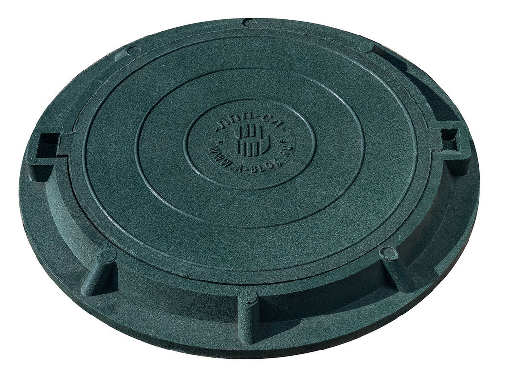 Люк полимер-песчаный Садовый (газонный) нагрузка до 1тн. купить в Санкт-Петербурге