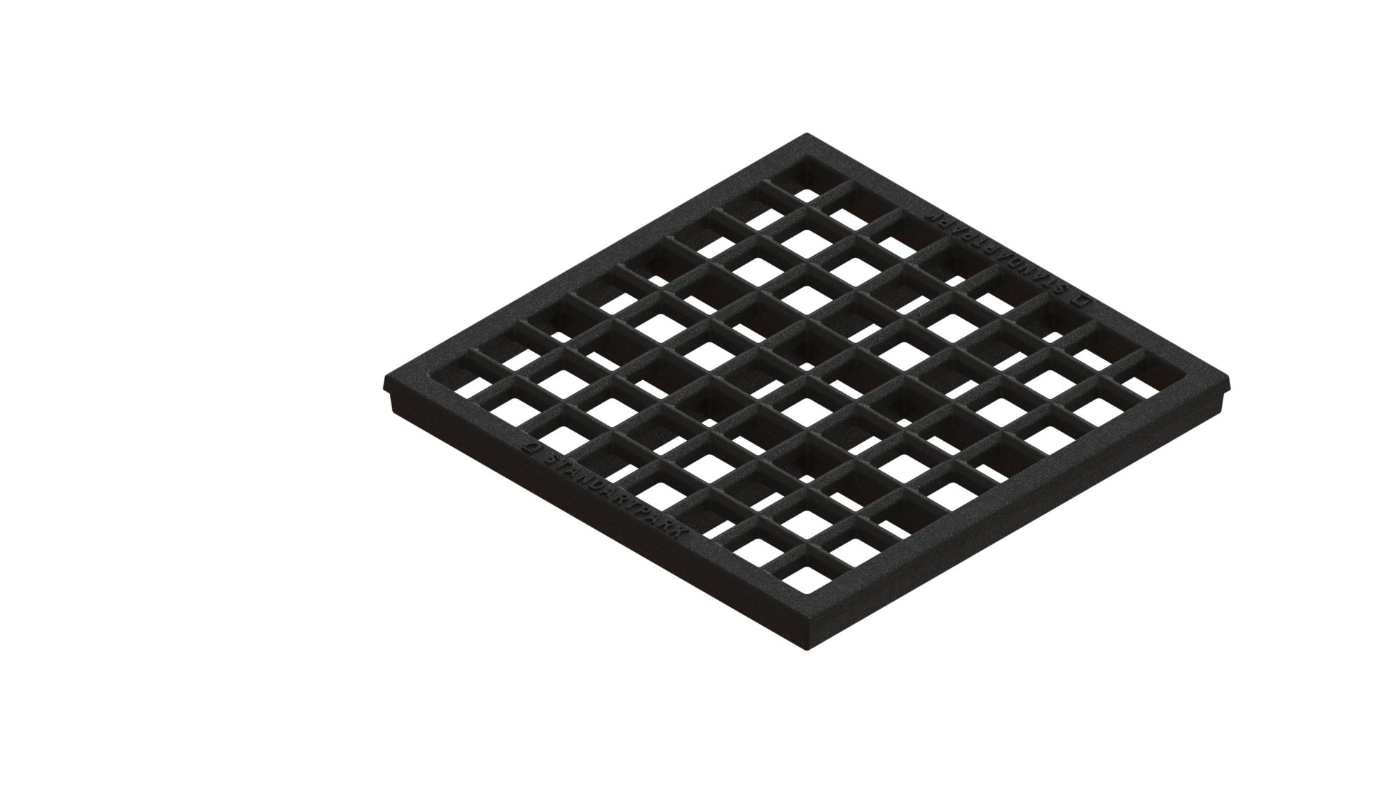 Решетка чугунная Basic РВ-28.28-яч.-ВЧ-кл. С 3332, к дождеприемнику купить в Санкт-Петербурге