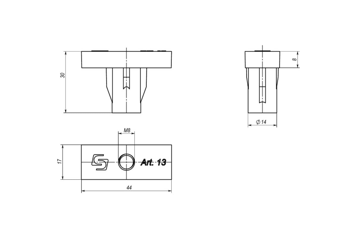 Крепеж для лотка пластикового DN100 купить в Санкт-Петербурге