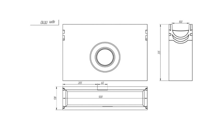 Пескоуловитель полимербетонный SteeStart DN100 H335 купить в Санкт-Петербурге