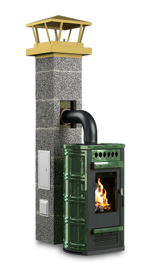 Комплект керамического дымохода D=180, h=12 метров, AWT купить в Санкт-Петербурге