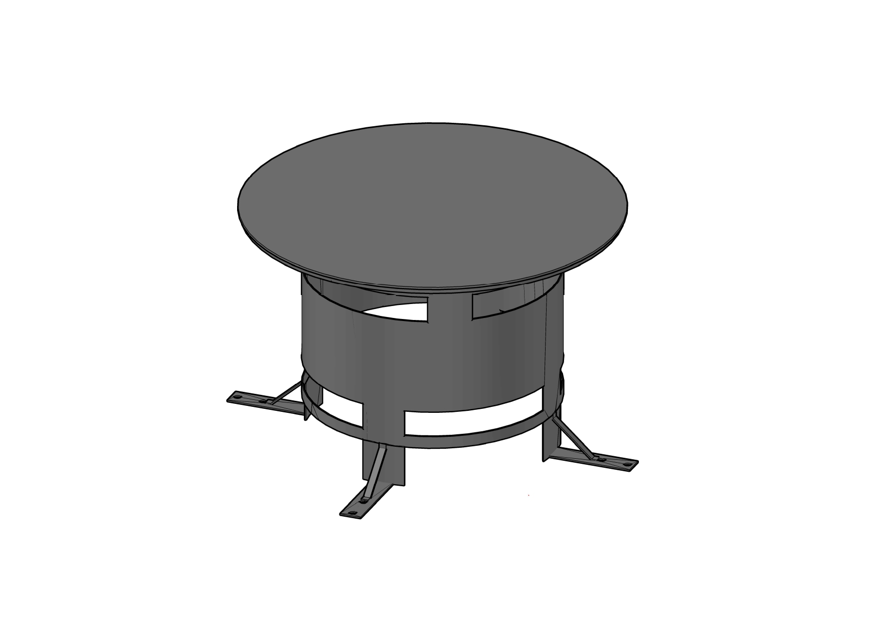 ISOTOR Зонт под плиту по месту Ø16/20, Schiedel купить в Санкт-Петербурге