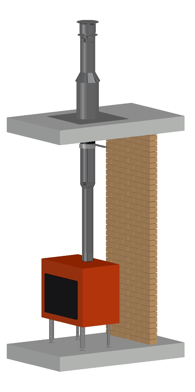 Permeter 25мм D150мм 5м черный/серый (насадной монтаж) Schiedel купить в Санкт-Петербурге