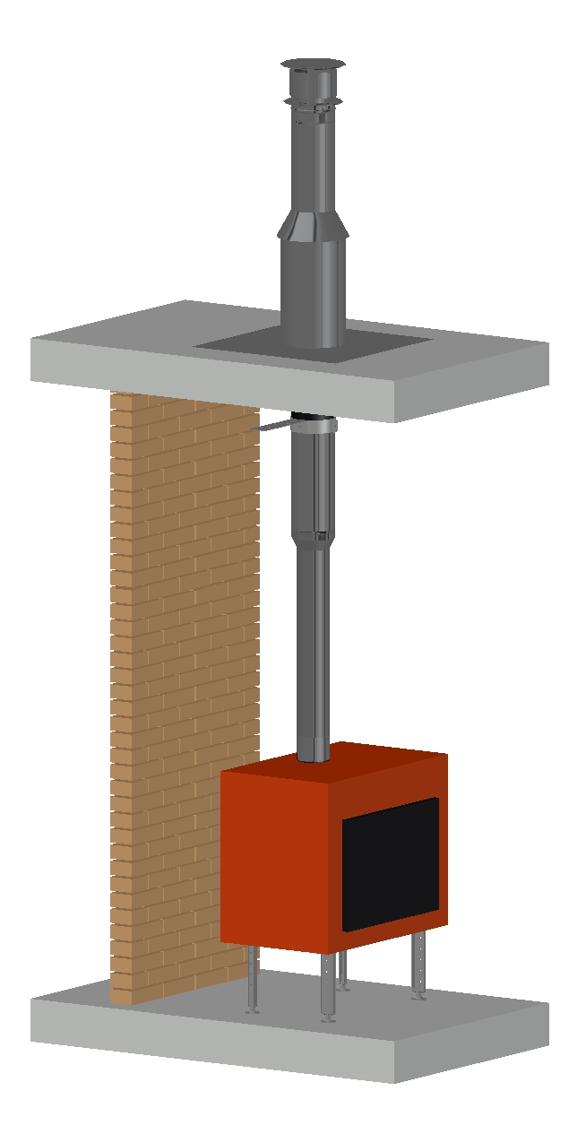 Permeter Ultra 50мм D150мм 9м черный/серый (насадной монтаж) Schiedel купить в Санкт-Петербурге