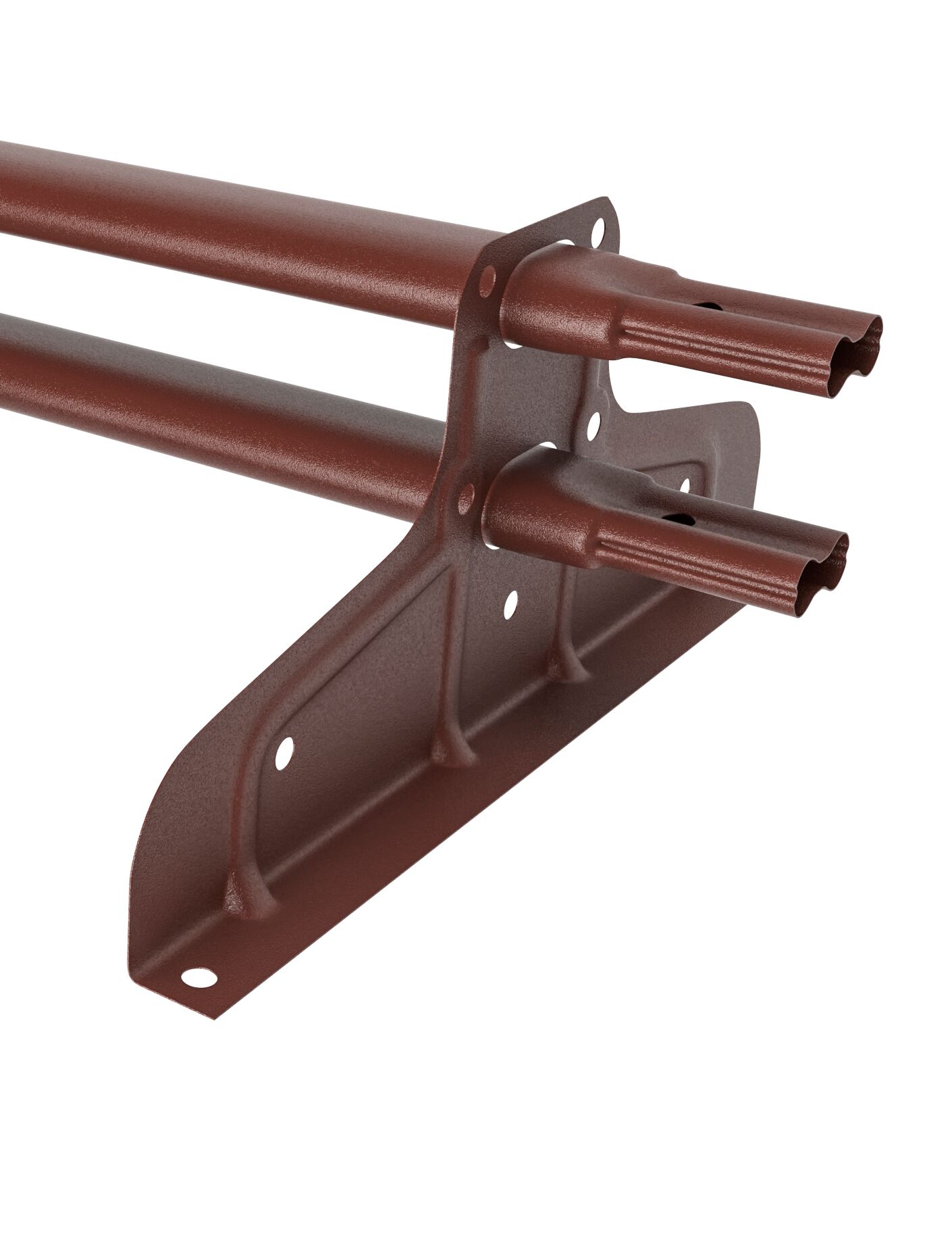 Опора снегозадержателя  трубчатого AS для МЧ, оцинк., RAL8017 матовый купить в Санкт-Петербурге