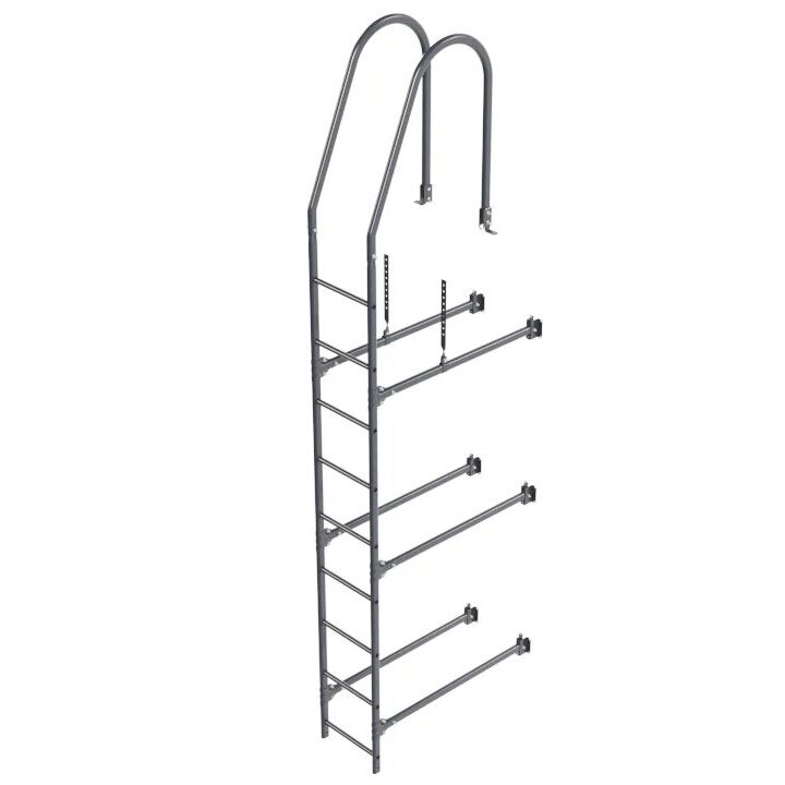 Комплект фасадной лестницы, матовый Borge (Верхняя секция) 2,7м  купить в Санкт-Петербурге