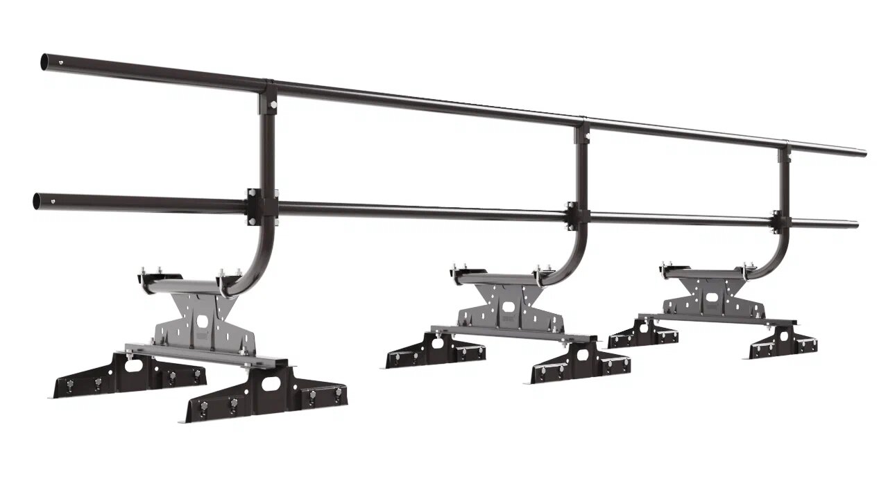 Кровельное ограждение Borge для монтажа параллельно фальца (шаг 550,600мм) 3м H=600 купить в Санкт-Петербурге