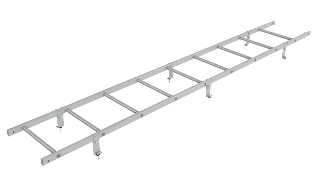 Комплект кровельной лестницы Borge для кровли из металлочерепицы и битумной черепицы, 2,7 м купить в Санкт-Петербурге