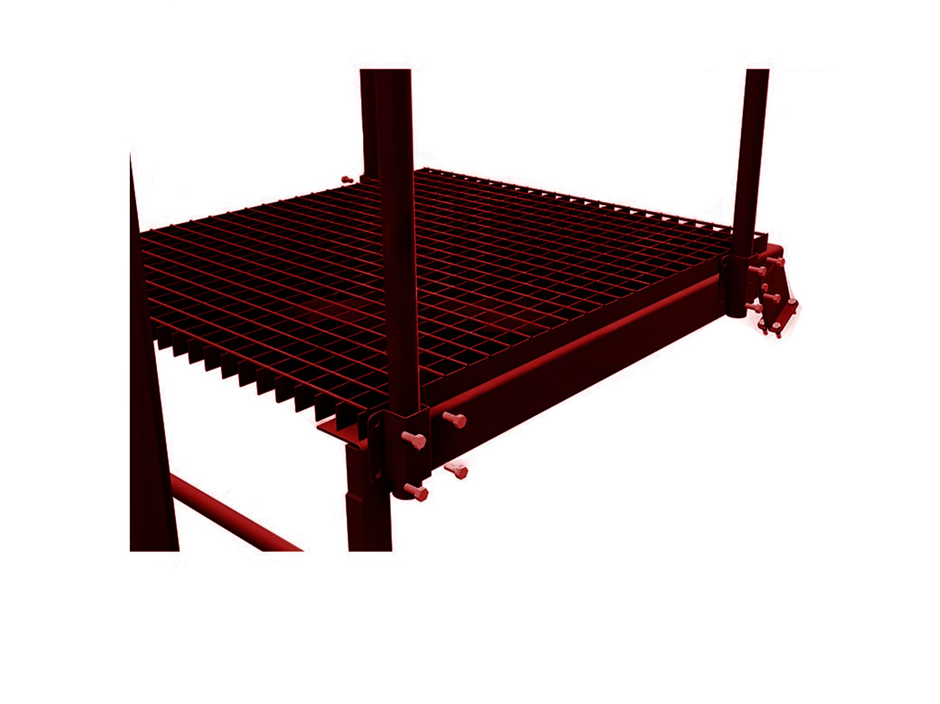 Площадка переходная 800х1200мм оцинк. BORGE купить в Санкт-Петербурге