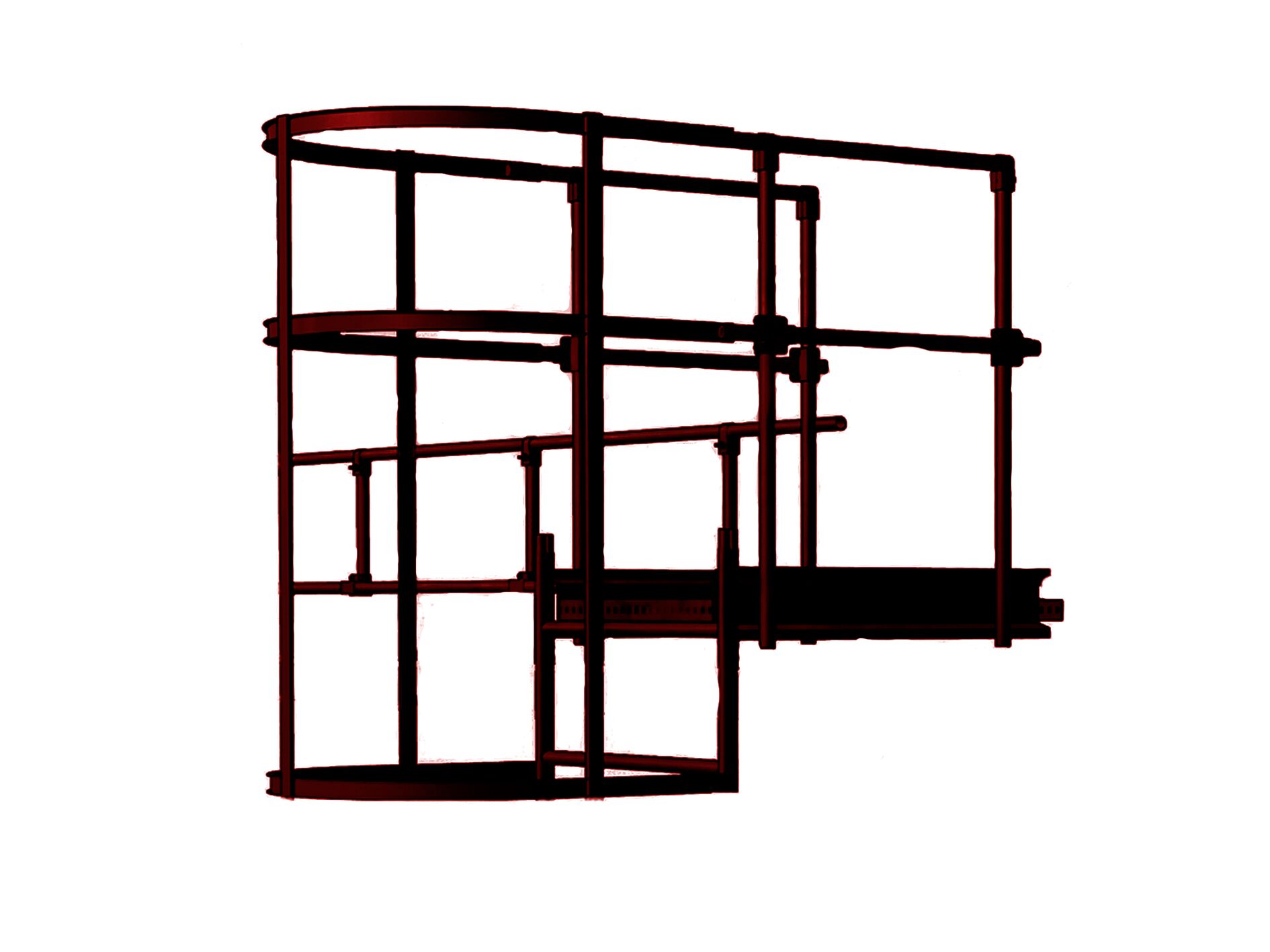 Площадка переходная с ободом 800х800мм оцинк. BORGE купить в Санкт-Петербурге