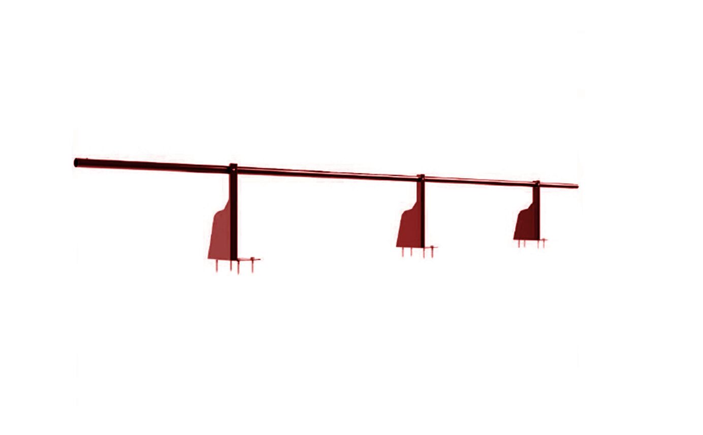 Ограждение плоских кровель 3м Н-30 верхнее крепление BORGE купить в Санкт-Петербурге