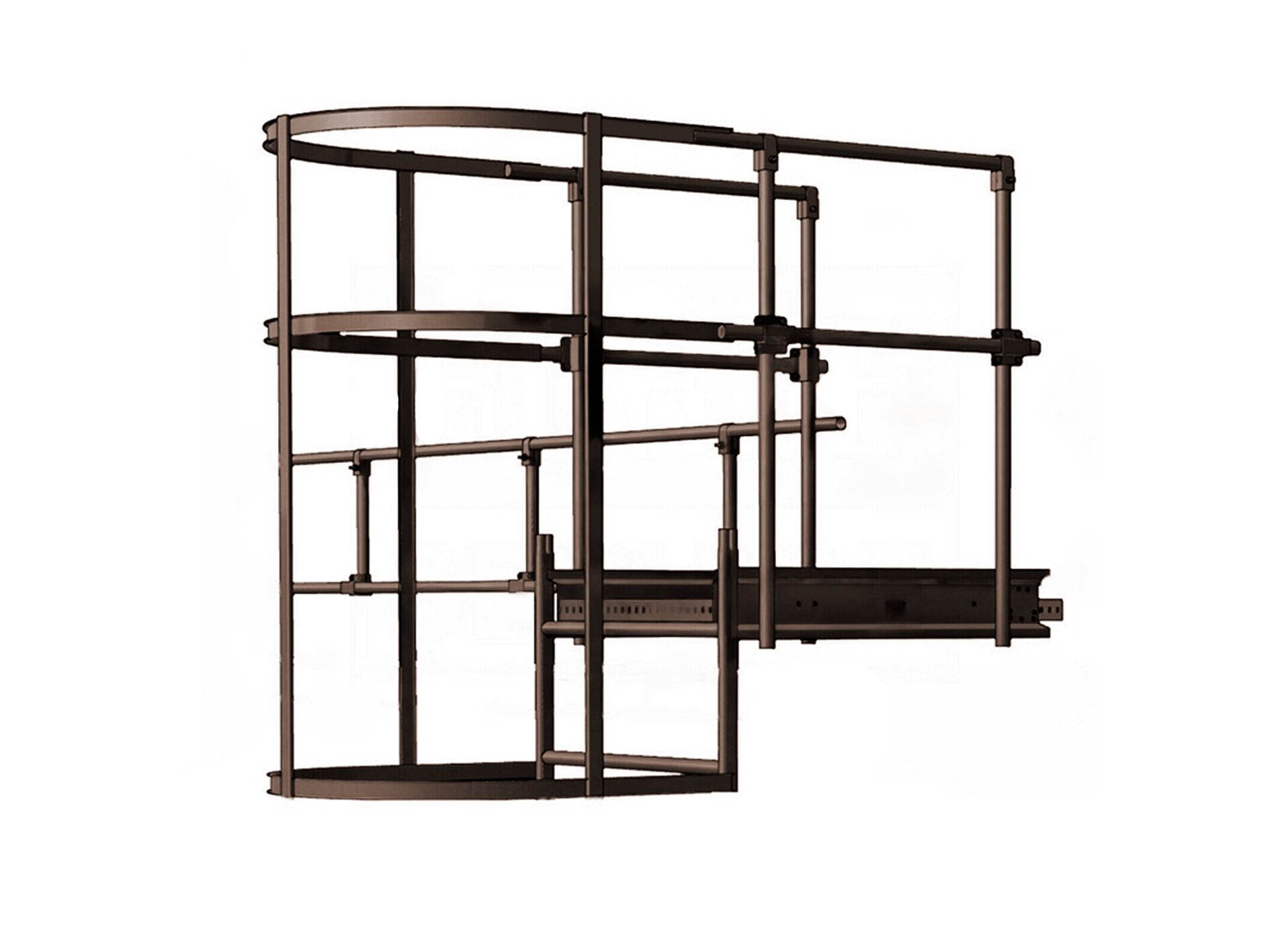 Площадка переходная с ободом 800х800мм оцинк. BORGE купить в Санкт-Петербурге