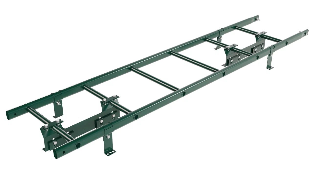 Комплект кровельной лестницы Borge для фальцевой кровли, 1,8 м купить в Санкт-Петербурге