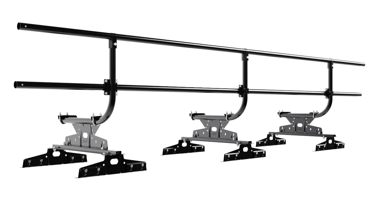 Кровельное ограждение Borge для монтажа параллельно фальца (шаг 550,600мм) 3м H=600 купить в Санкт-Петербурге