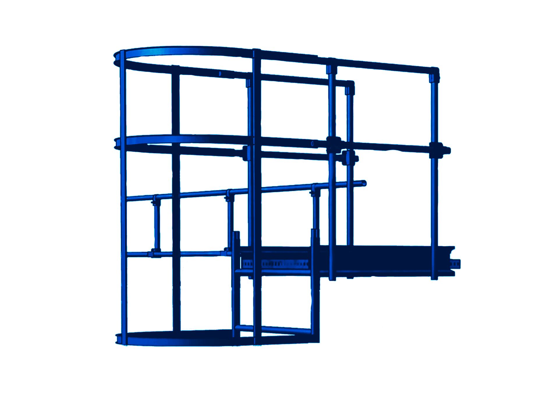 Площадка переходная с ободом 800х1600мм оцинк. BORGE купить в Санкт-Петербурге