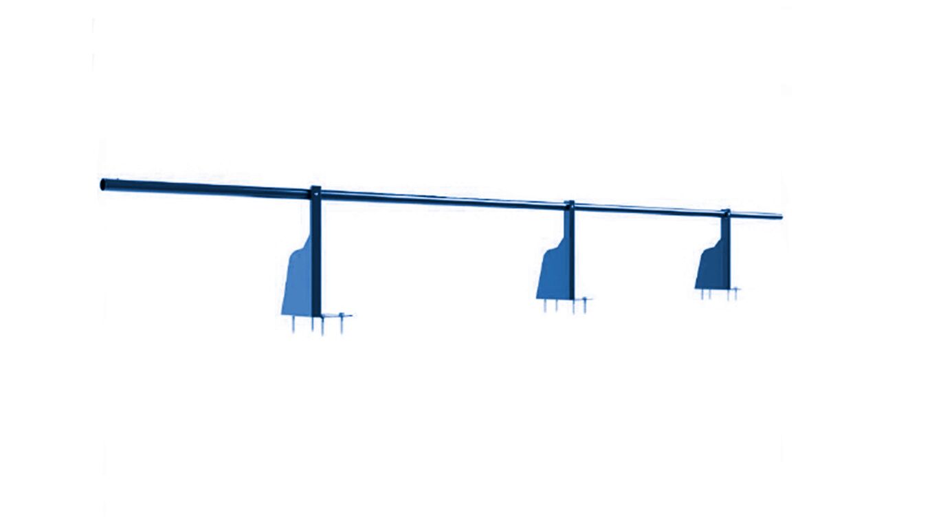 Ограждение плоских кровель 3м Н-30 верхнее крепление BORGE купить в Санкт-Петербурге