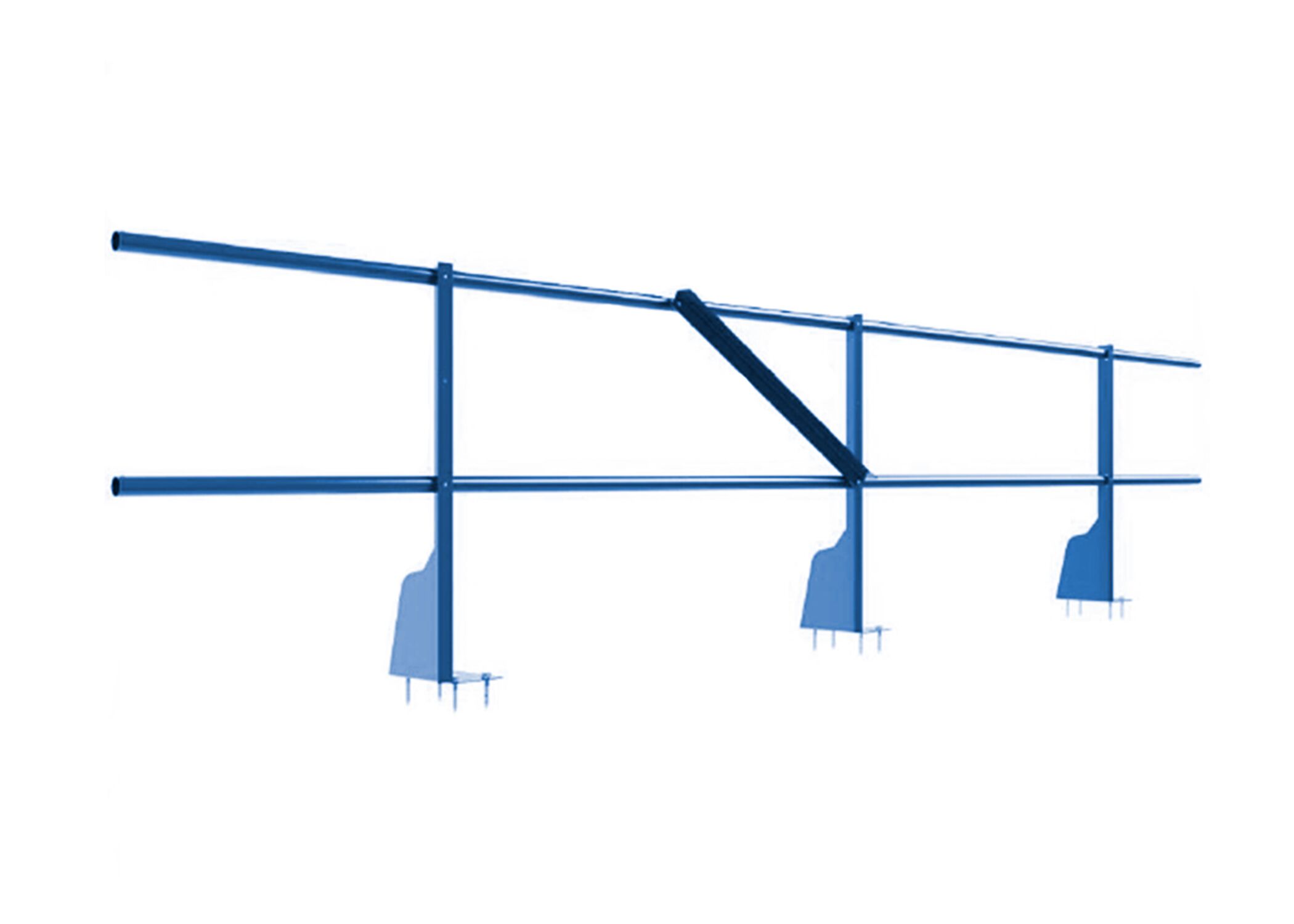 Ограждение плоских кровель 3м Н-60 верхнее крепление BORGE купить в Санкт-Петербурге