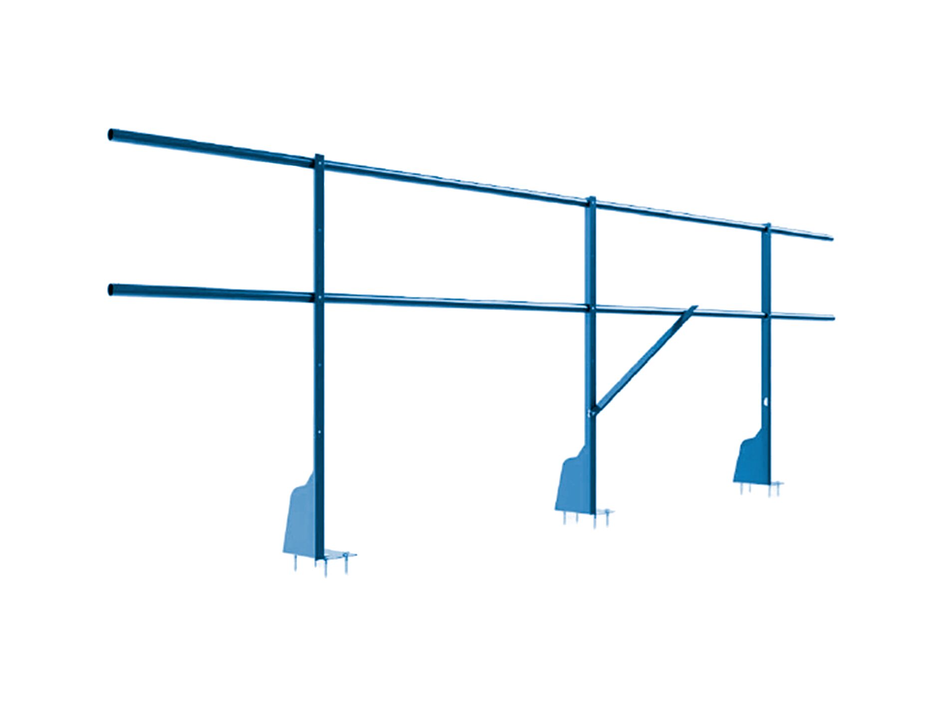 Ограждение плоских кровель 3м Н-90 верхнее крепление BORGE купить в Санкт-Петербурге
