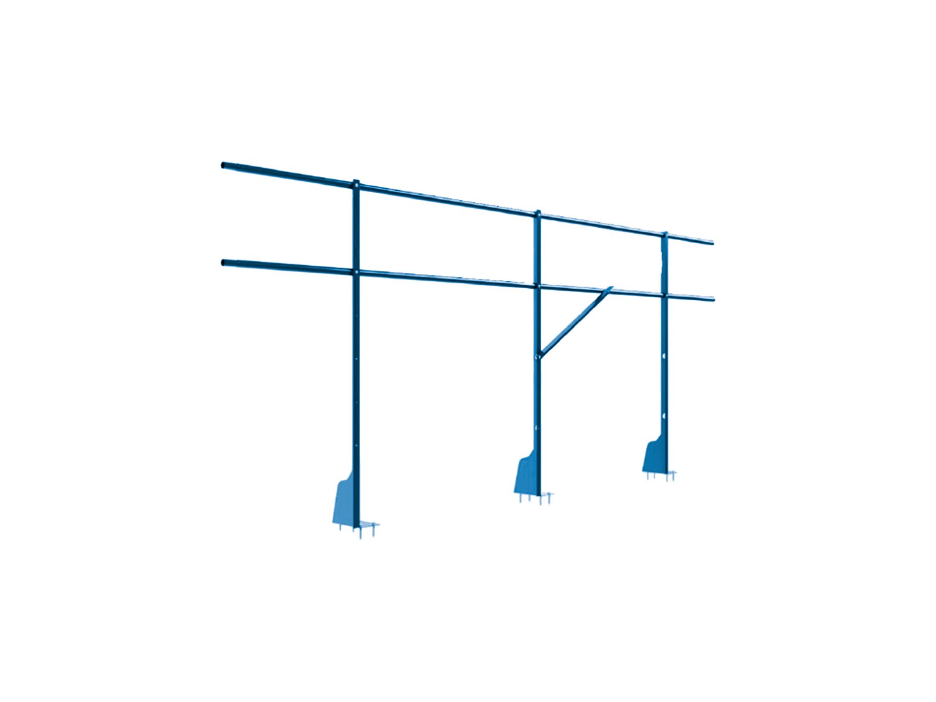 Ограждение плоских кровель 3м Н-120 верхнее крепление BORGE купить в Санкт-Петербурге