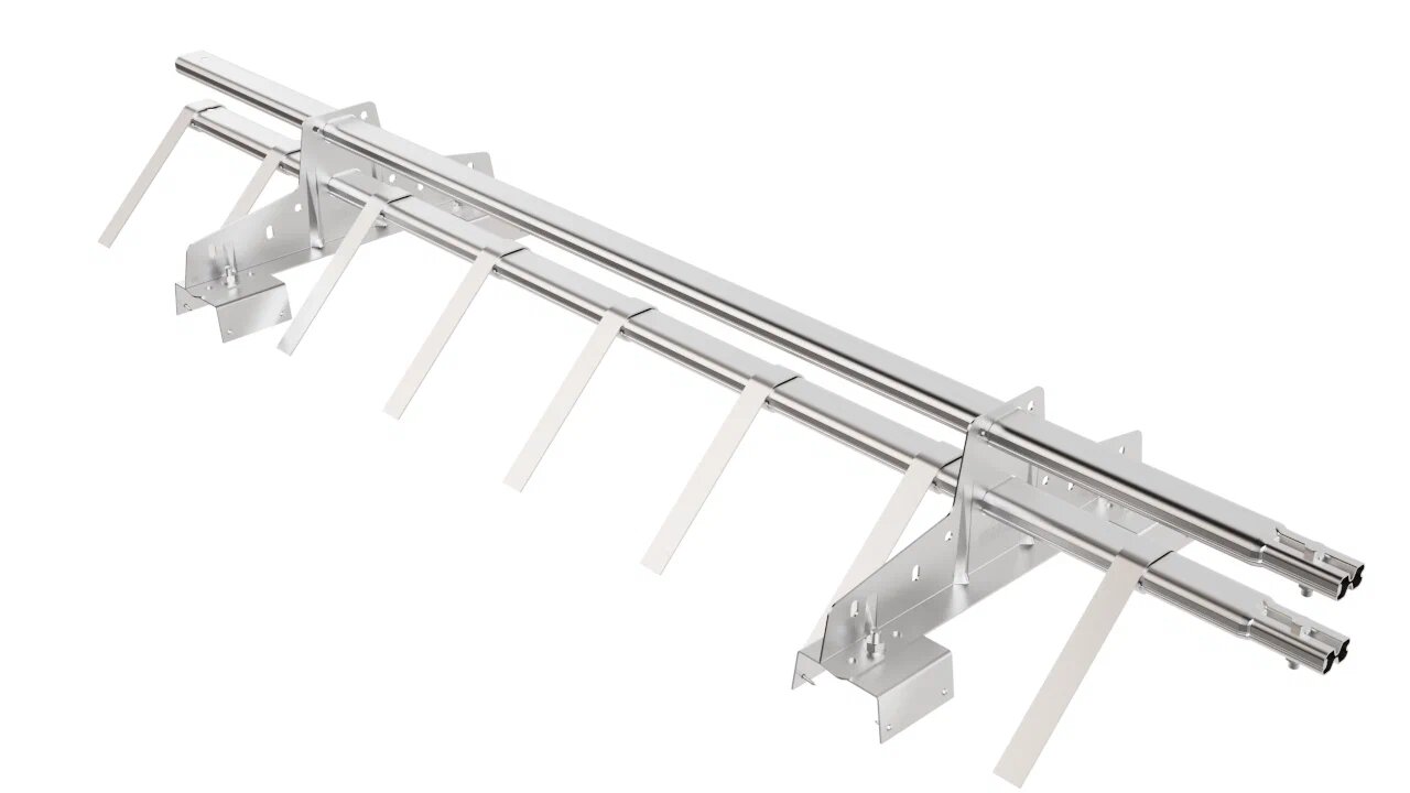 Снегозадержатель трубчатый 2оп 1.5м для профнастила Н-114 оцинковка BORGE купить в Санкт-Петербурге
