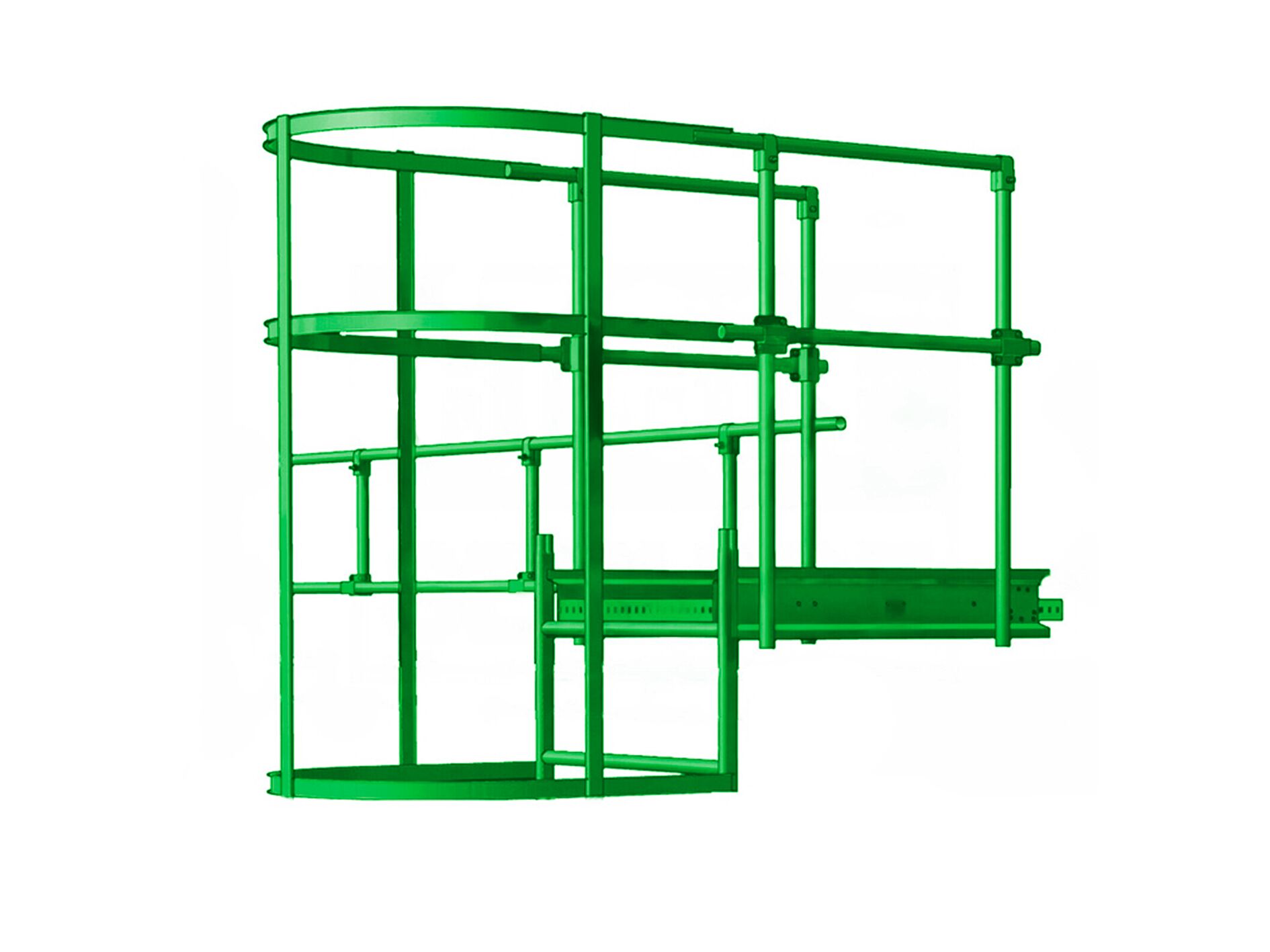 Площадка переходная с ободом 800х800мм оцинк. BORGE купить в Санкт-Петербурге