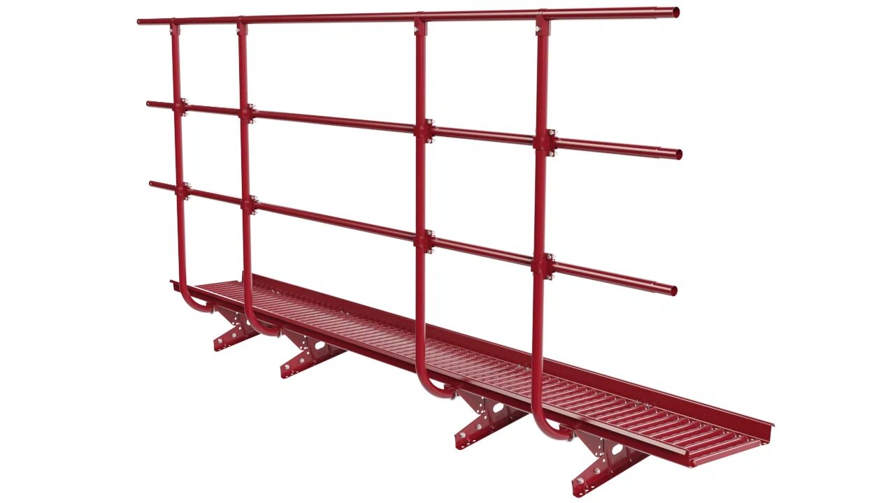 Мостик переходной с ограждением 3м Н-120см для фальца BORGE купить в Санкт-Петербурге