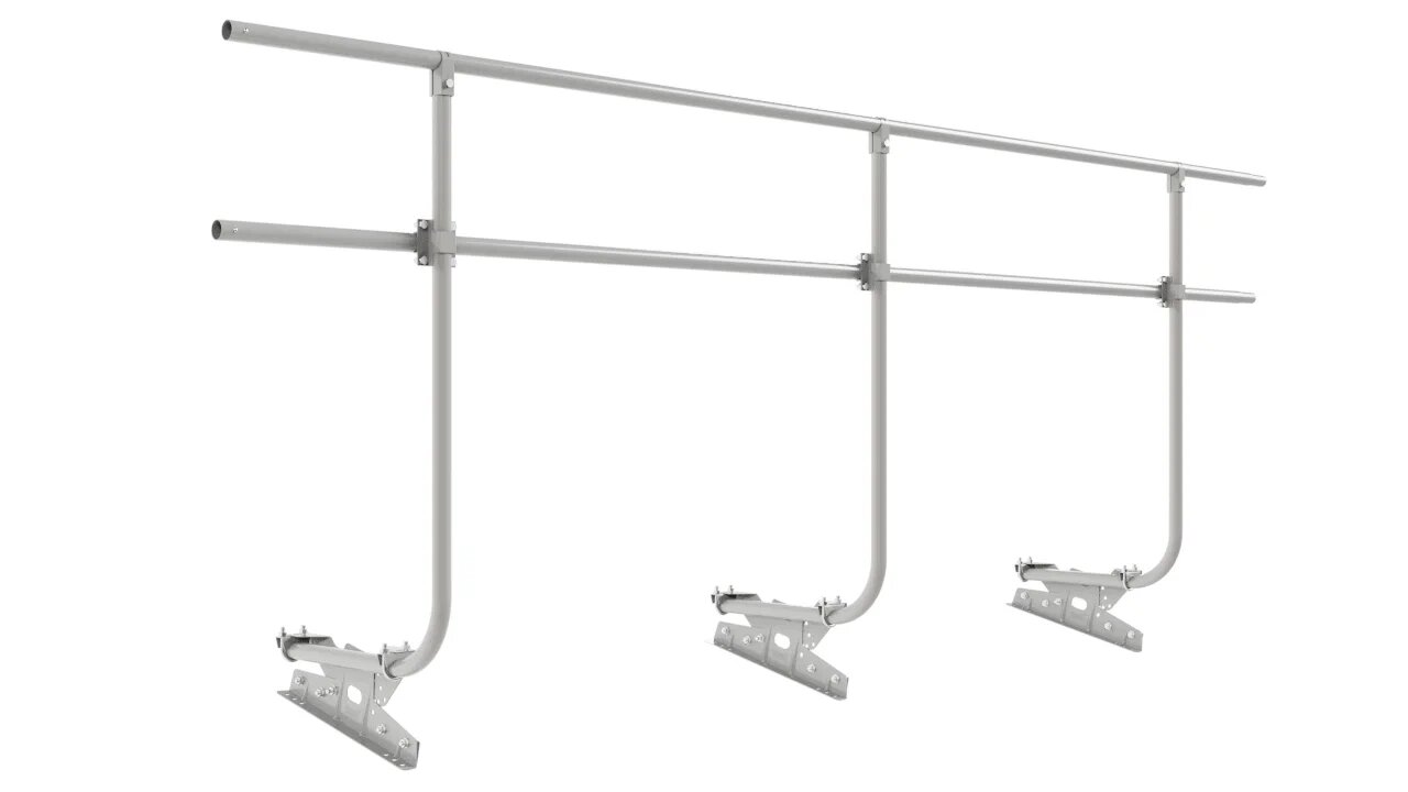 Кровельное ограждение Borge для фальцевой кровли 3м H=1200 купить в Санкт-Петербурге