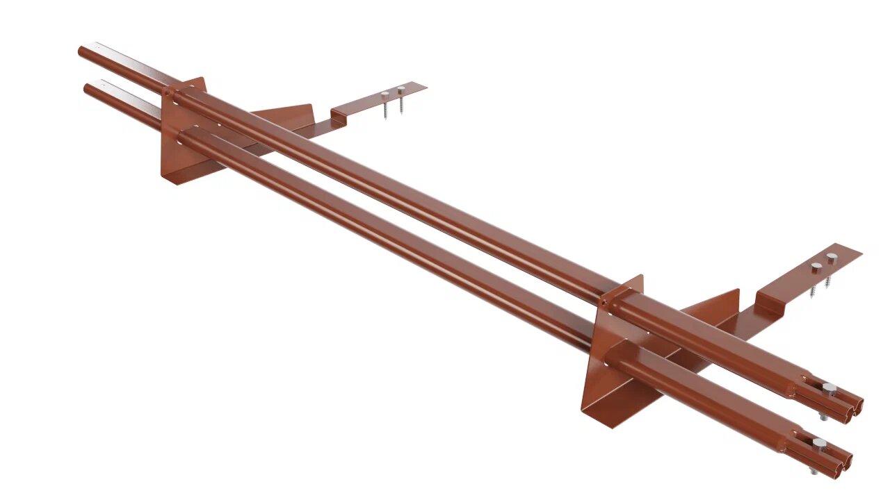 Снегозадержатель трубчатый 2оп 1.5м для композитной черепицы BORGE купить в Санкт-Петербурге