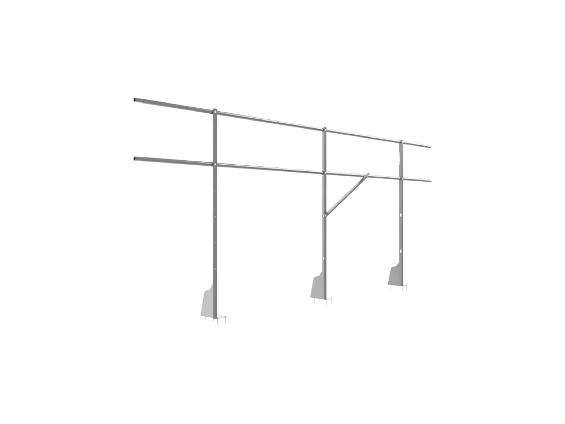 Ограждение плоских кровель 3м Н-120 верхнее крепление BORGE купить в Санкт-Петербурге