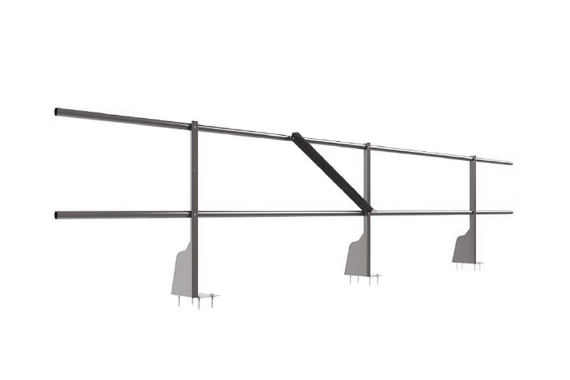 Ограждение плоских кровель 3м Н-60 верхнее крепление BORGE купить в Санкт-Петербурге