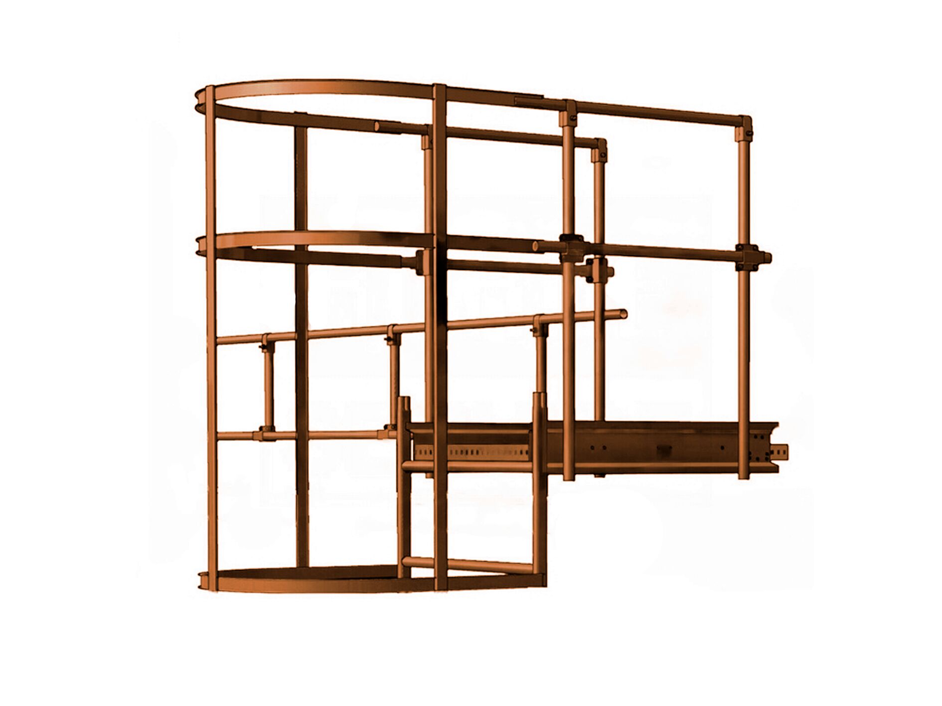 Площадка переходная с ободом 800х800мм оцинк. BORGE купить в Санкт-Петербурге