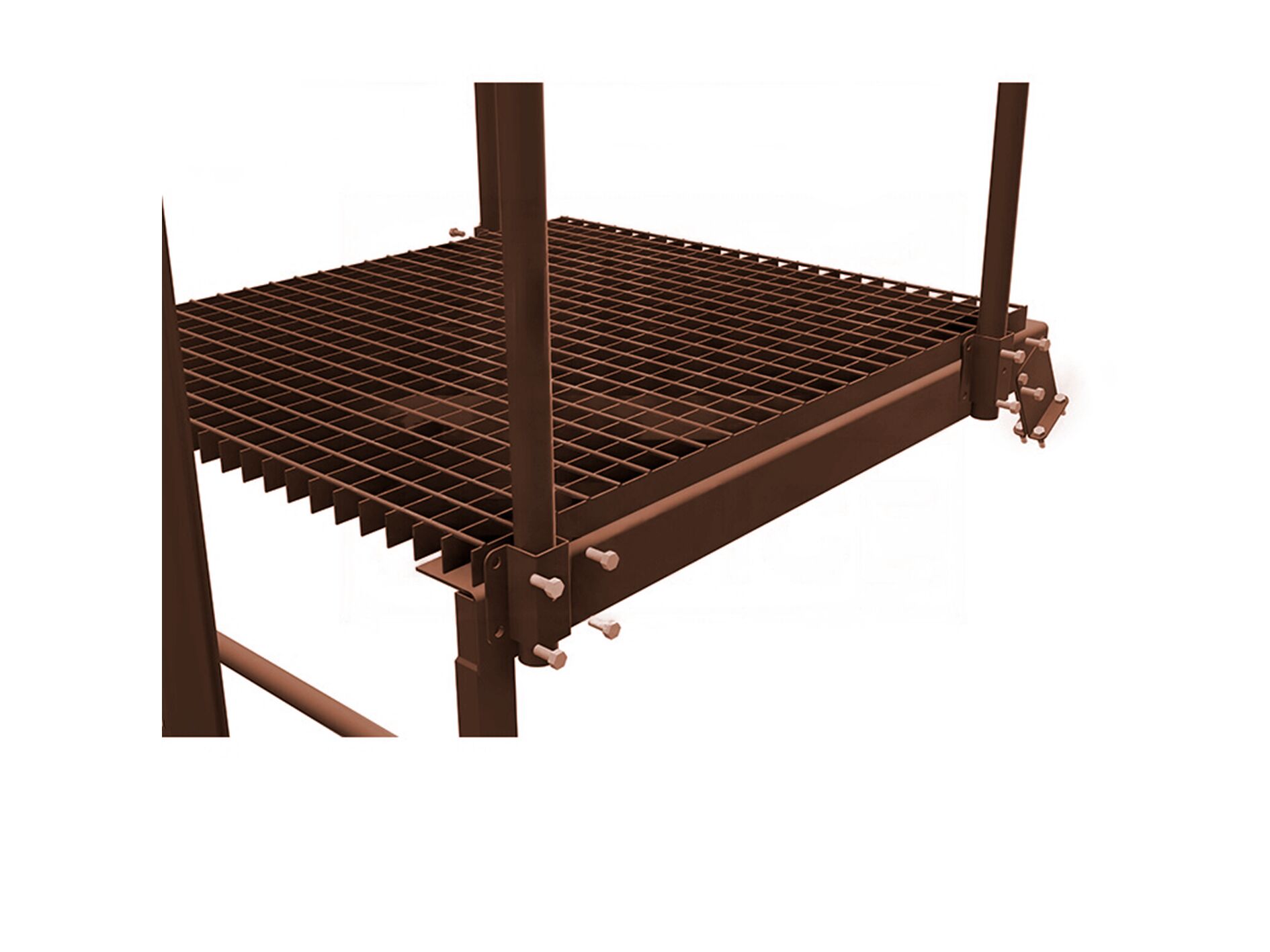 Площадка переходная 800х800мм оцинк. BORGE купить в Санкт-Петербурге