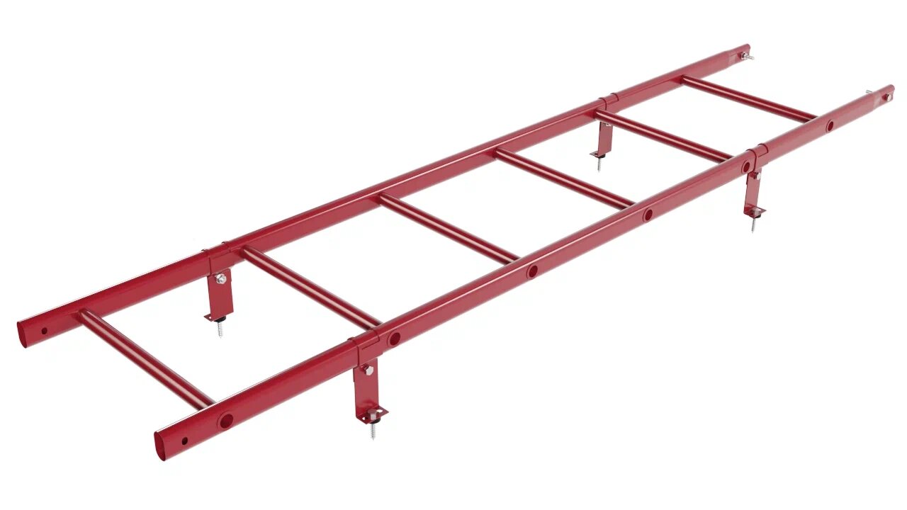 Комплект кровельной лестницы Borge для кровли из металлочерепицы и битумной черепицы, 1,8 м купить в Санкт-Петербурге