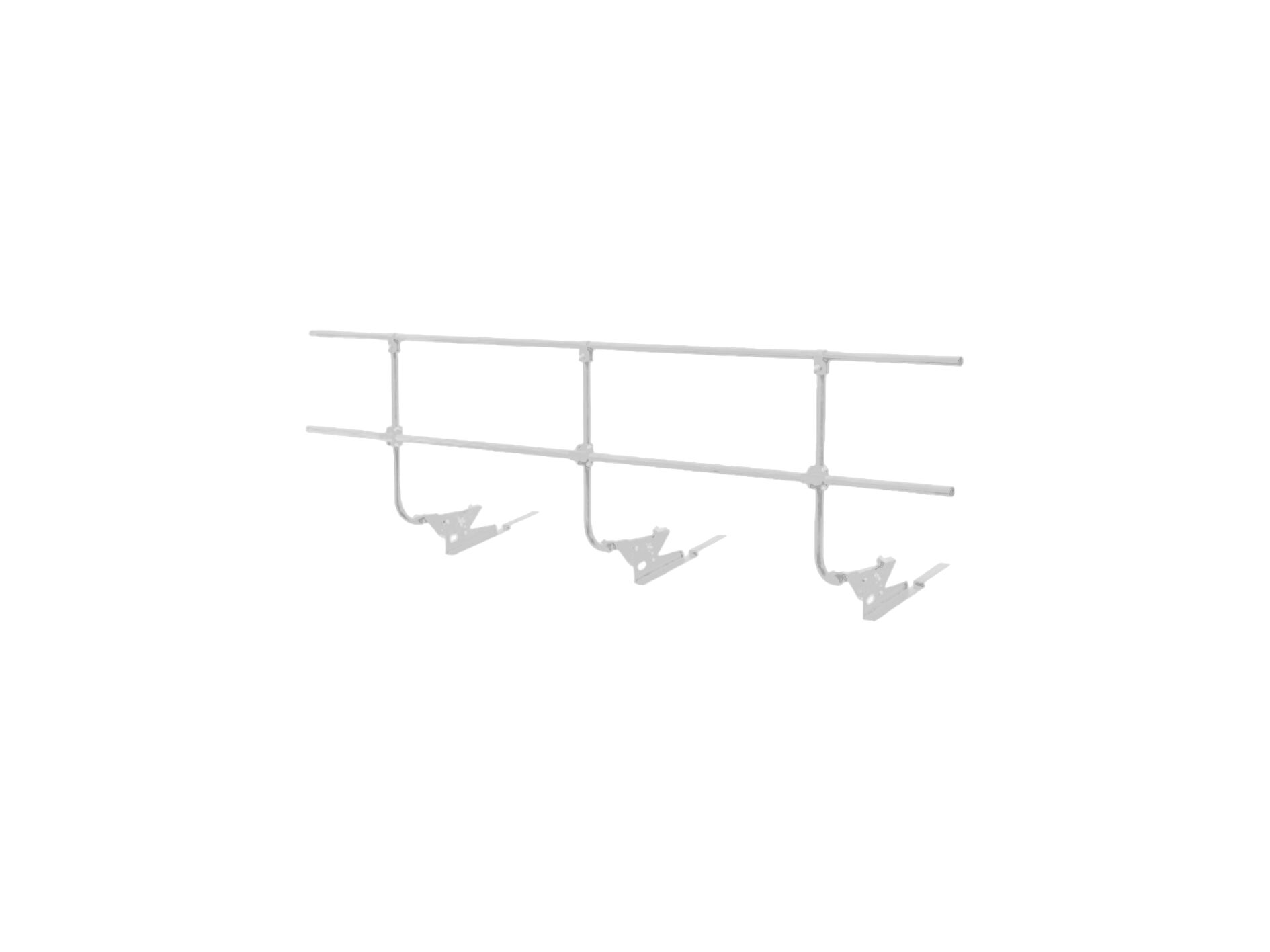 Ограждение кровельное 3м H-90см для композитной черепицы BORGE купить в Санкт-Петербурге