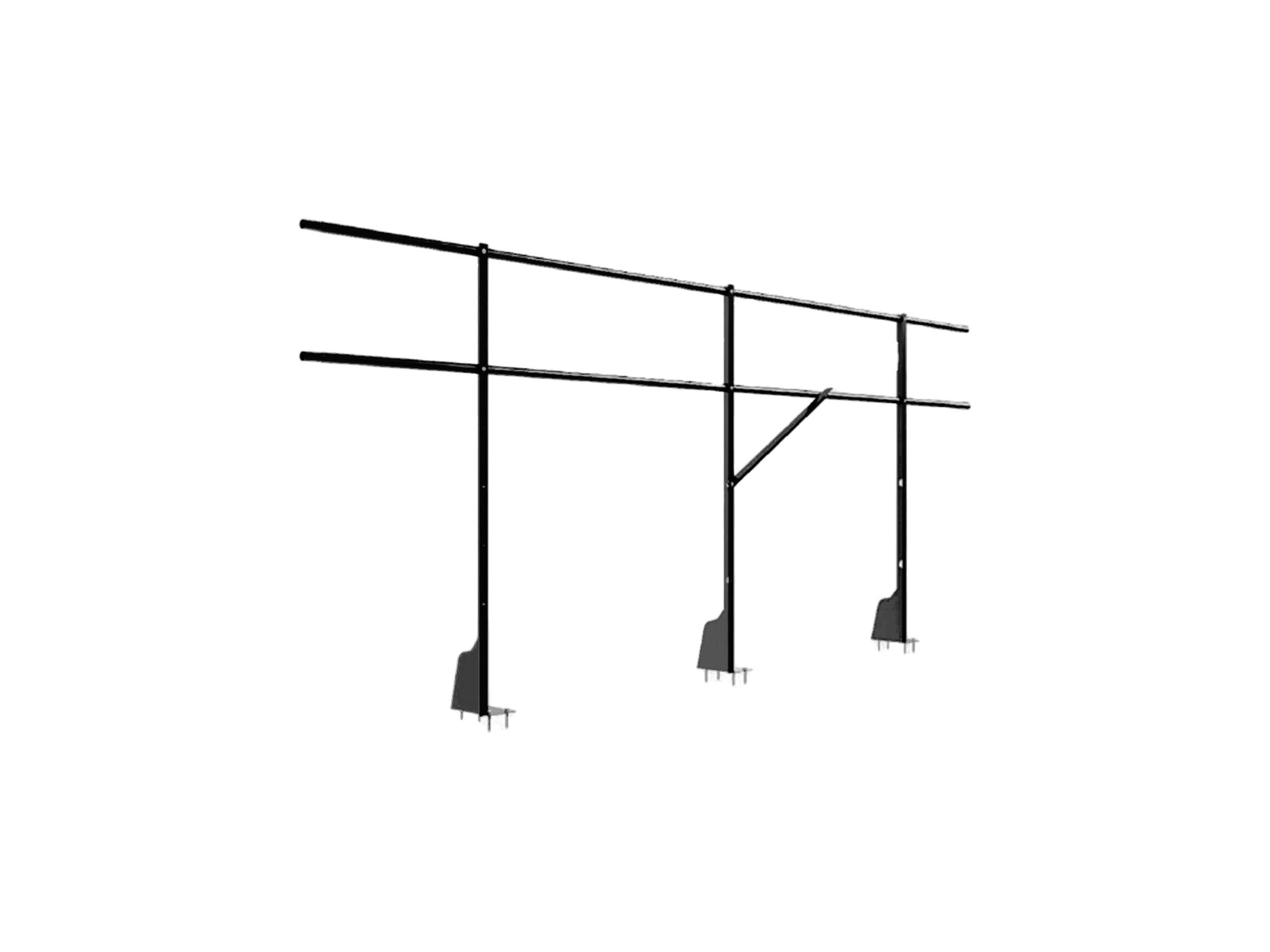 Ограждение плоских кровель 3м Н-120 верхнее крепление BORGE купить в Санкт-Петербурге