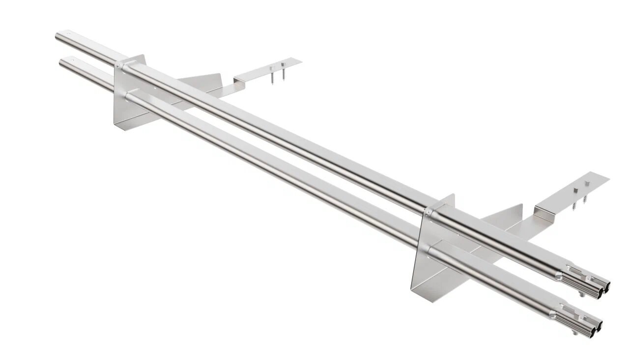 Снегозадержатель трубчатый 2оп 1.5м для композитной черепицы оцинковка BORGE купить в Санкт-Петербурге