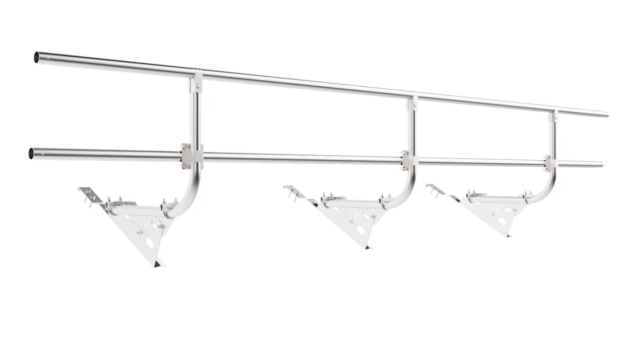 Ограждение кровельное 3м H-60см для черепицы оцинковка BORGE купить в Санкт-Петербурге