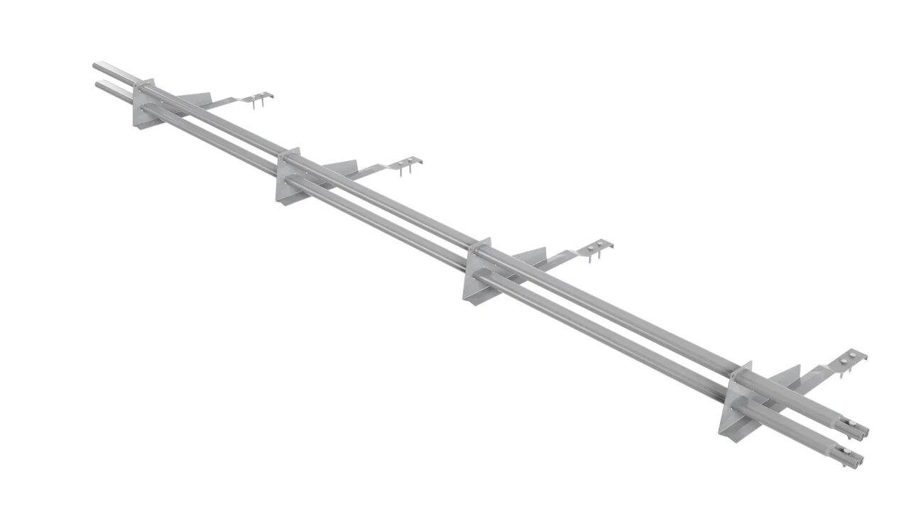 Снегозадержатель трубчатый BORGE для натуральной черепицы   3м купить в Санкт-Петербурге