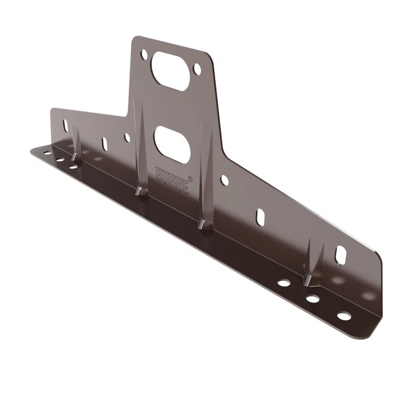 Универсальный кронштейн для металлочерепицы, профнастила, материалов на основе битума, оцинкованный BORGE купить в Санкт-Петербурге