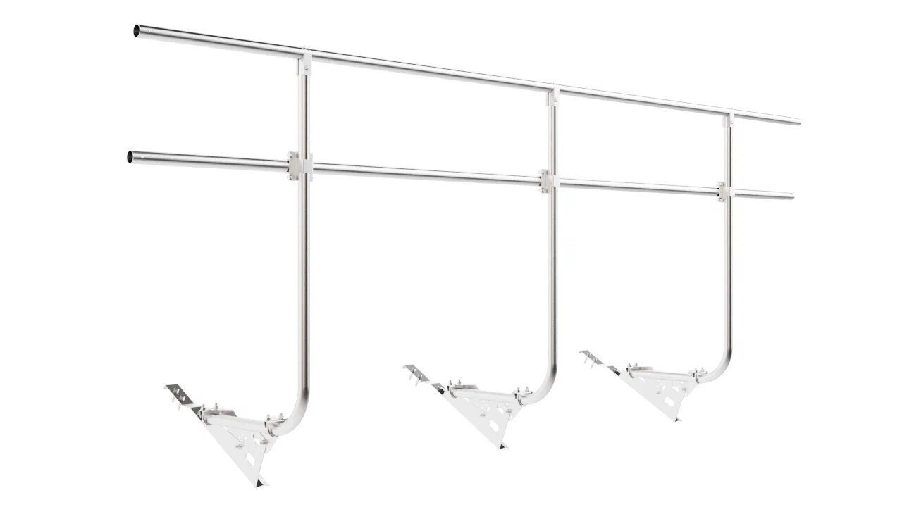 Ограждение кровельное 3м H-120см для черепицы оцинковка BORGE купить в Санкт-Петербурге