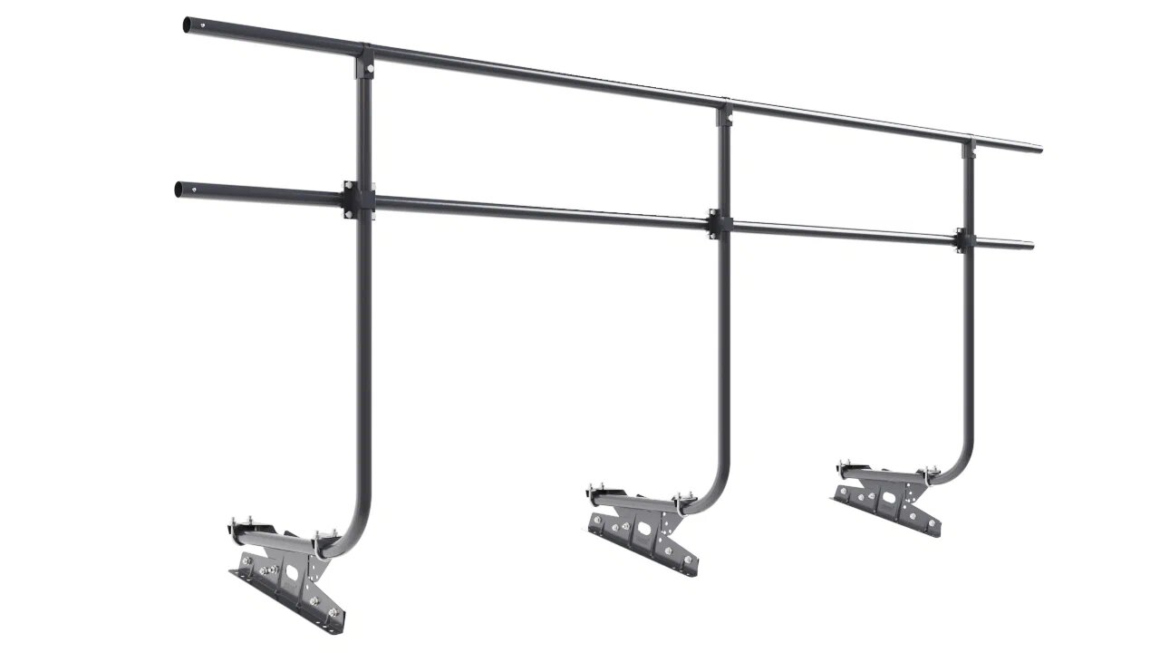 Ограждение кровельное 3м H-120см для фальца темно-серый матовый (7024 matt) BORGE купить в Санкт-Петербурге