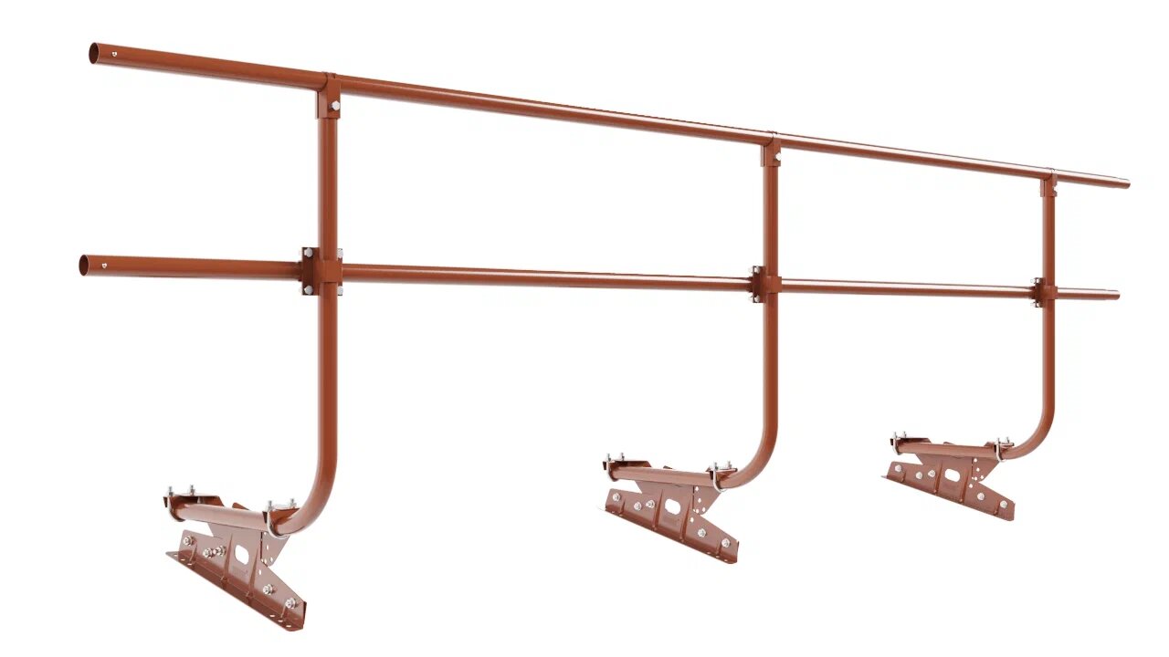 Кровельное ограждение Borge для фальцевой кровли 3м H=900 купить в Санкт-Петербурге