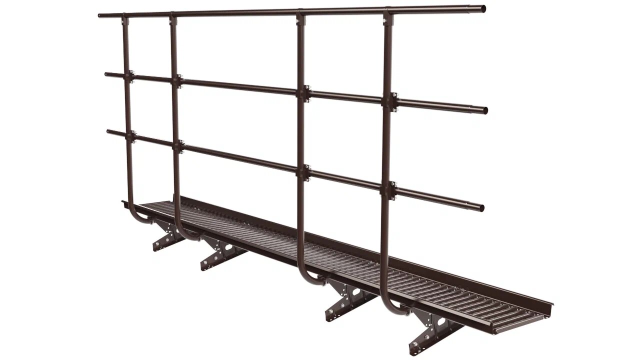 Мостик переходной с ограждением 3м Н-120см для фальца BORGE купить в Санкт-Петербурге